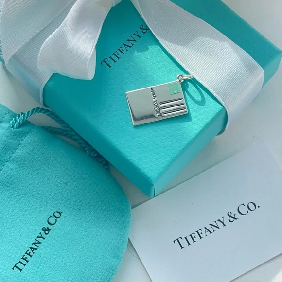 Tiffany Miami Postcard Charm in Sterling Silver NEW with box